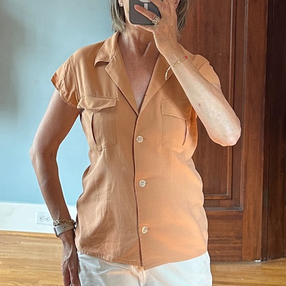 Margaret Howell Cotton Utility Blouse - Picture 2 of 5